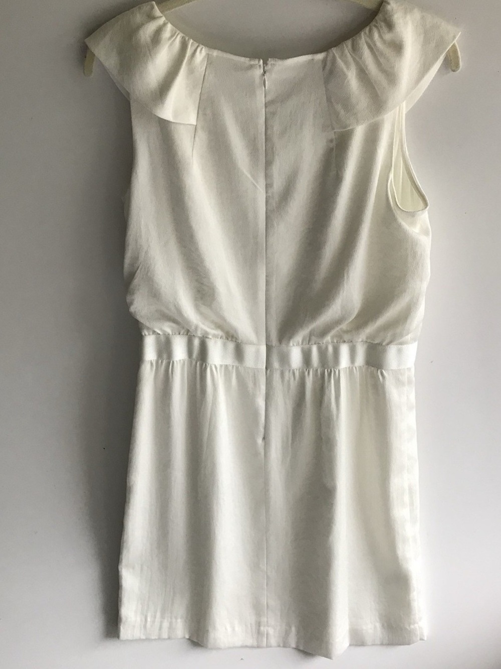 EUC LOFT White Dress w/Gem Accents, Lined and Sleeveless, Perfect Gemstones!!! - Picture 15 of 15